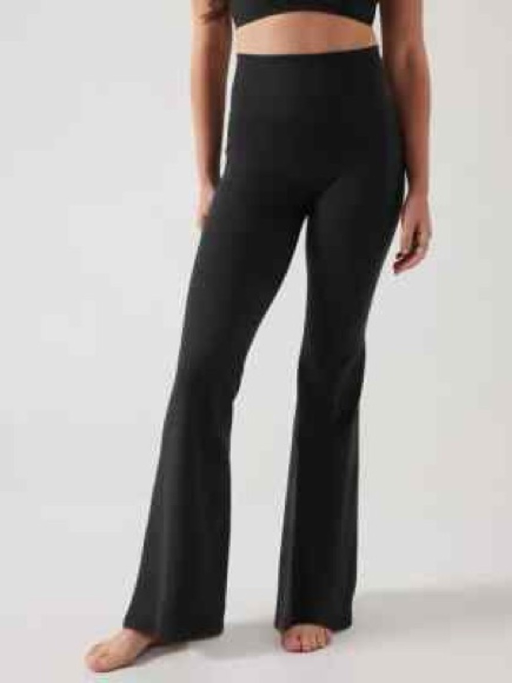 Athleta Salutation Stash Black Flare Pants size large